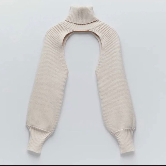 Top Shop+Turtle neck++Sleeves+Sweater+Shrug - Picture 5 of 5